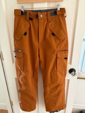 Men’s Turbine Ski / Snowboard Pants in Burnt Orange size Small